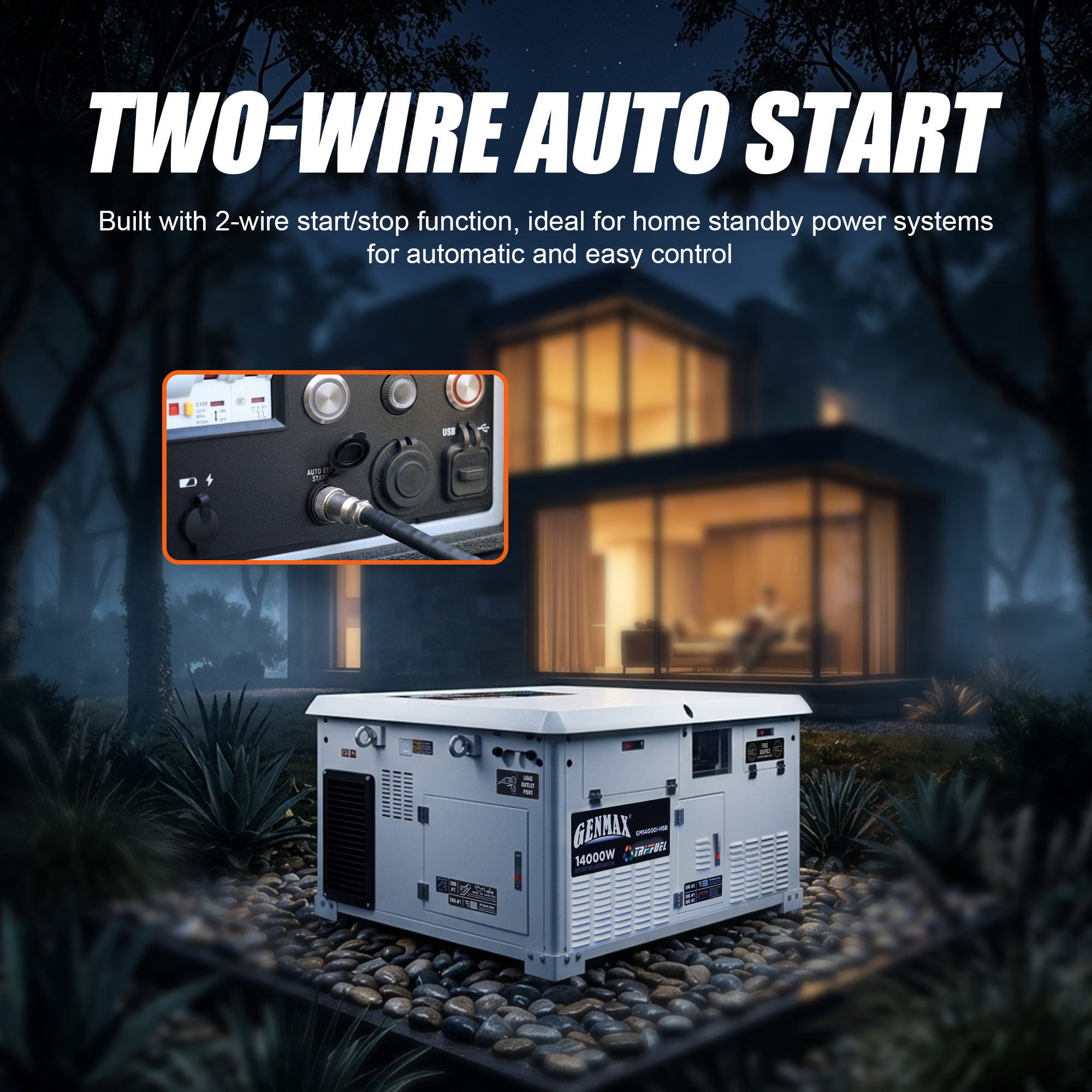 GENMAX GM14000i-HSB STANDBY INVERTER GENERATOR
